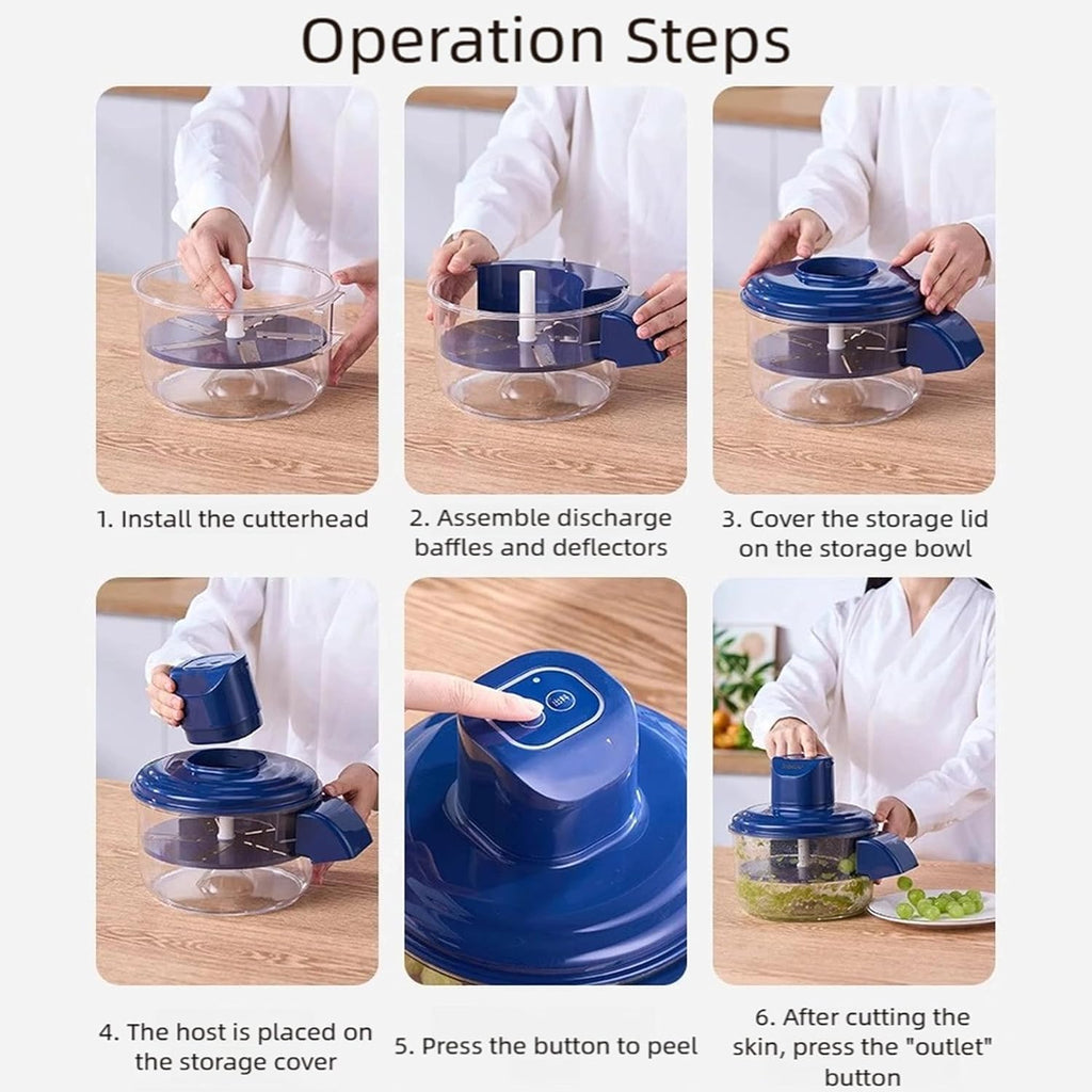 Automatic Garlic Peeling Machine Electric | Fast & Efficient Garlic Skin Remover | Food-Grade Stainless Steel | Easy to Clean, Time-Saving Kitchen Appliance for Home & Commercial Use