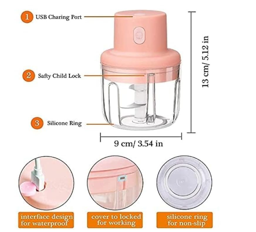 Electric Vegetable Chopper – Quick and Efficient Food Processor for Vegetables, Fruits, and More