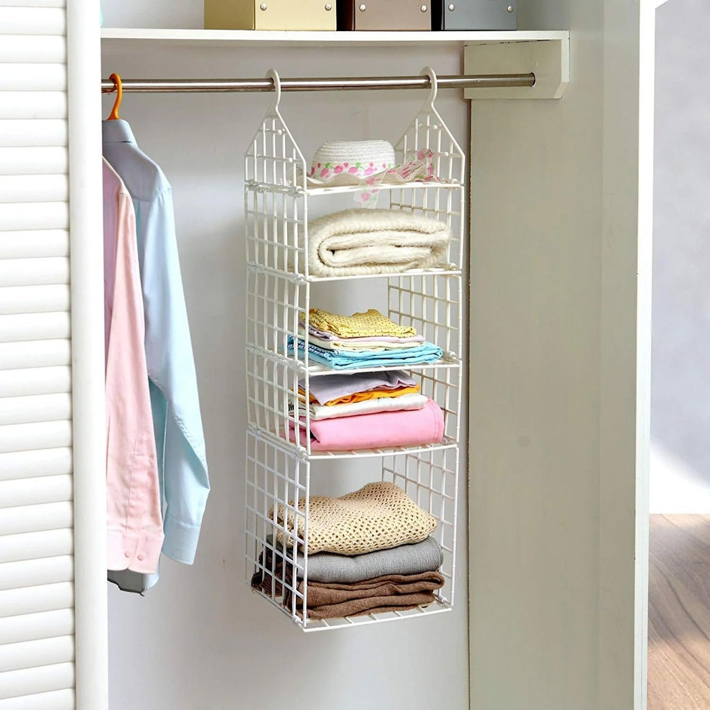 5 LAYER HANGING FOLDING CLOTH RACK ? Space-Saving, Foldable Clothes ...